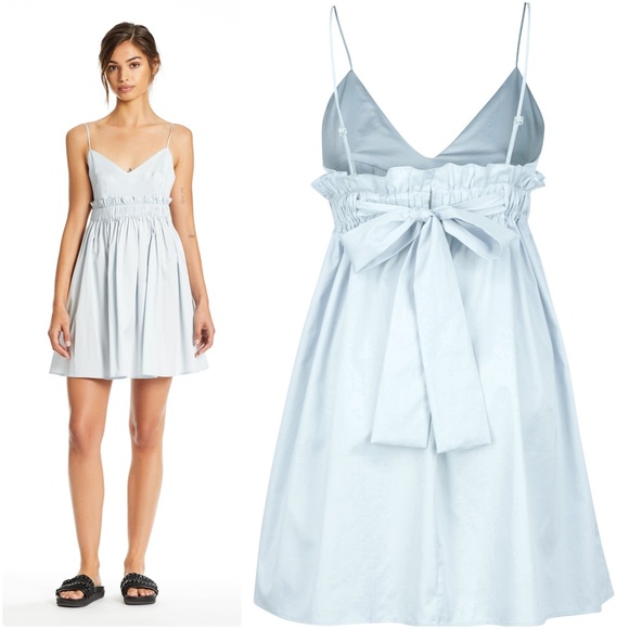 Kendall + Kylie Peplum Cami Dress in Illusion Blue - Picture 3 of 3